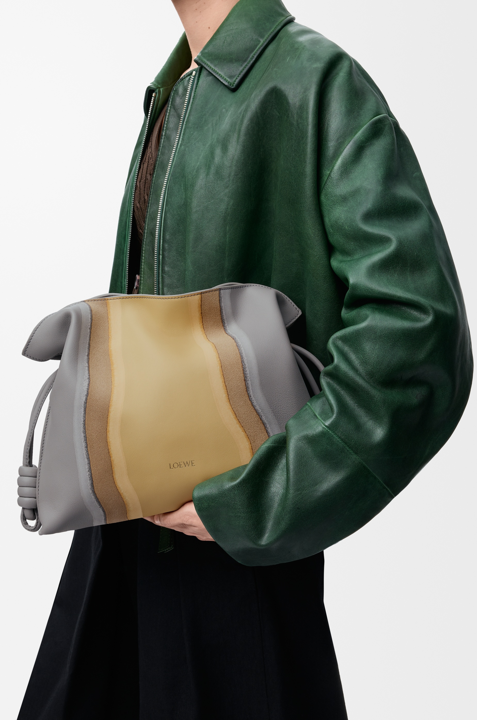 Medium Flamenco clutch in nappa calfskin - 2