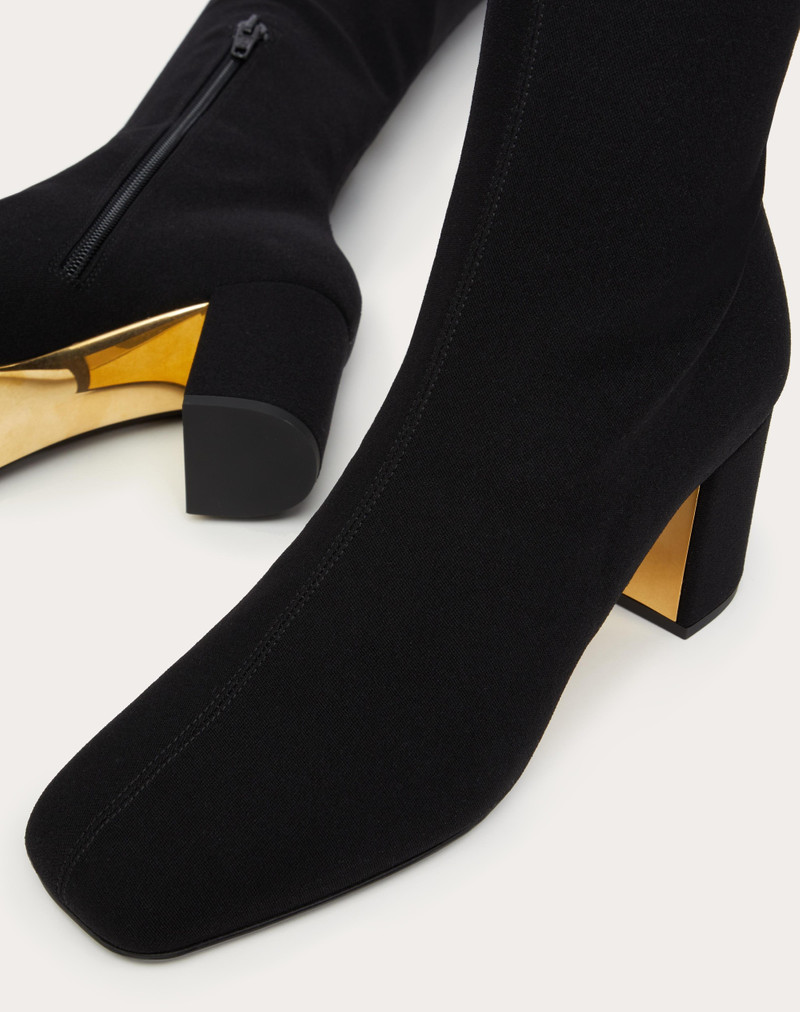 VALENTINO GARAVANI GOLDEN WALK OVER-THE-KNEE BOOT IN STRETCH FABRIC 70MM 5