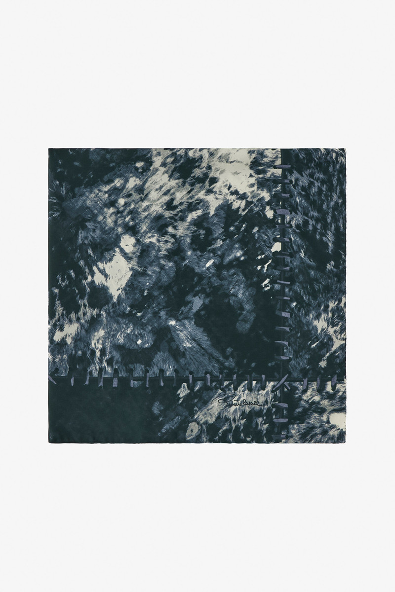 Roberto Cavalli Silk Scarf with Appaloosa Print outlook