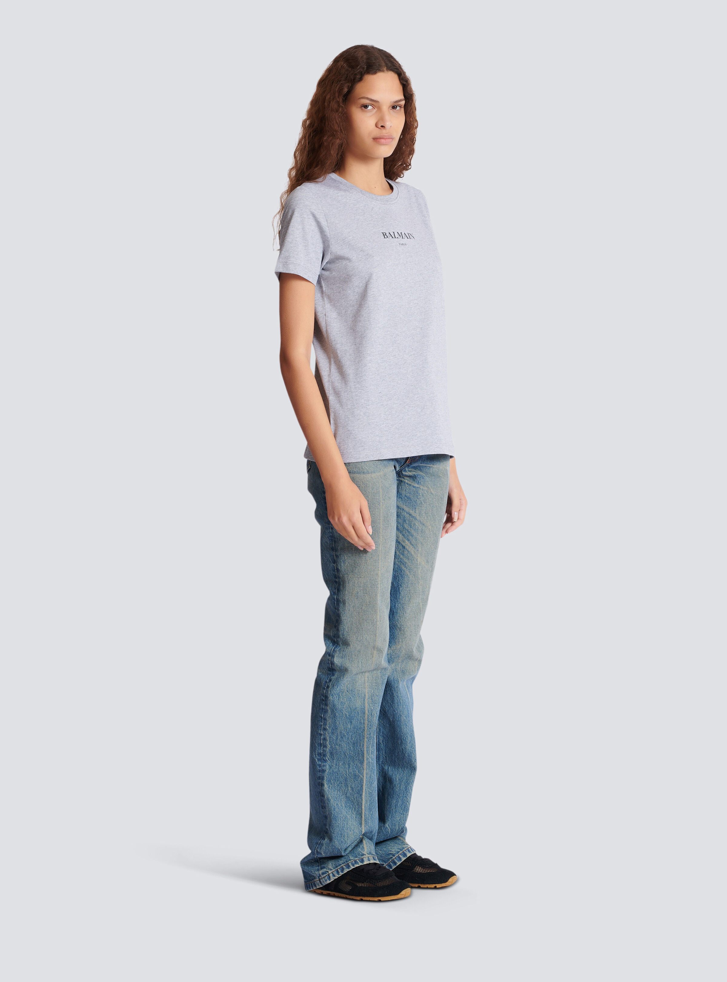 T-shirt with Balmain print - 3