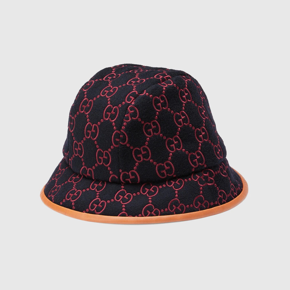 GG embroidered wool bucket hat - 1