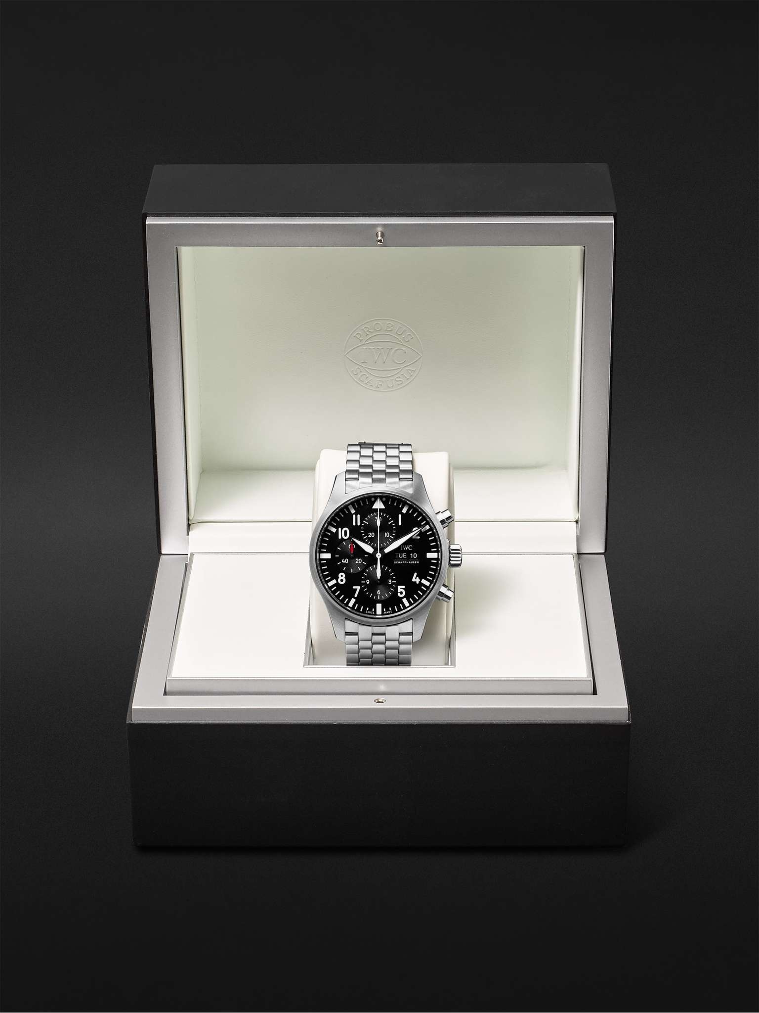 Pilot's Automatic Chronograph 43mm Stainless Steel Watch, Ref. No. IW377710 - 8