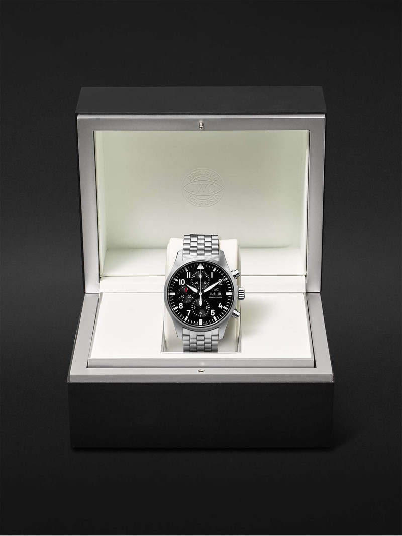 파일럿의 자동 크로노그래프 43mm 스테인레스 스틸 시계, Ref. No. IW377710 8