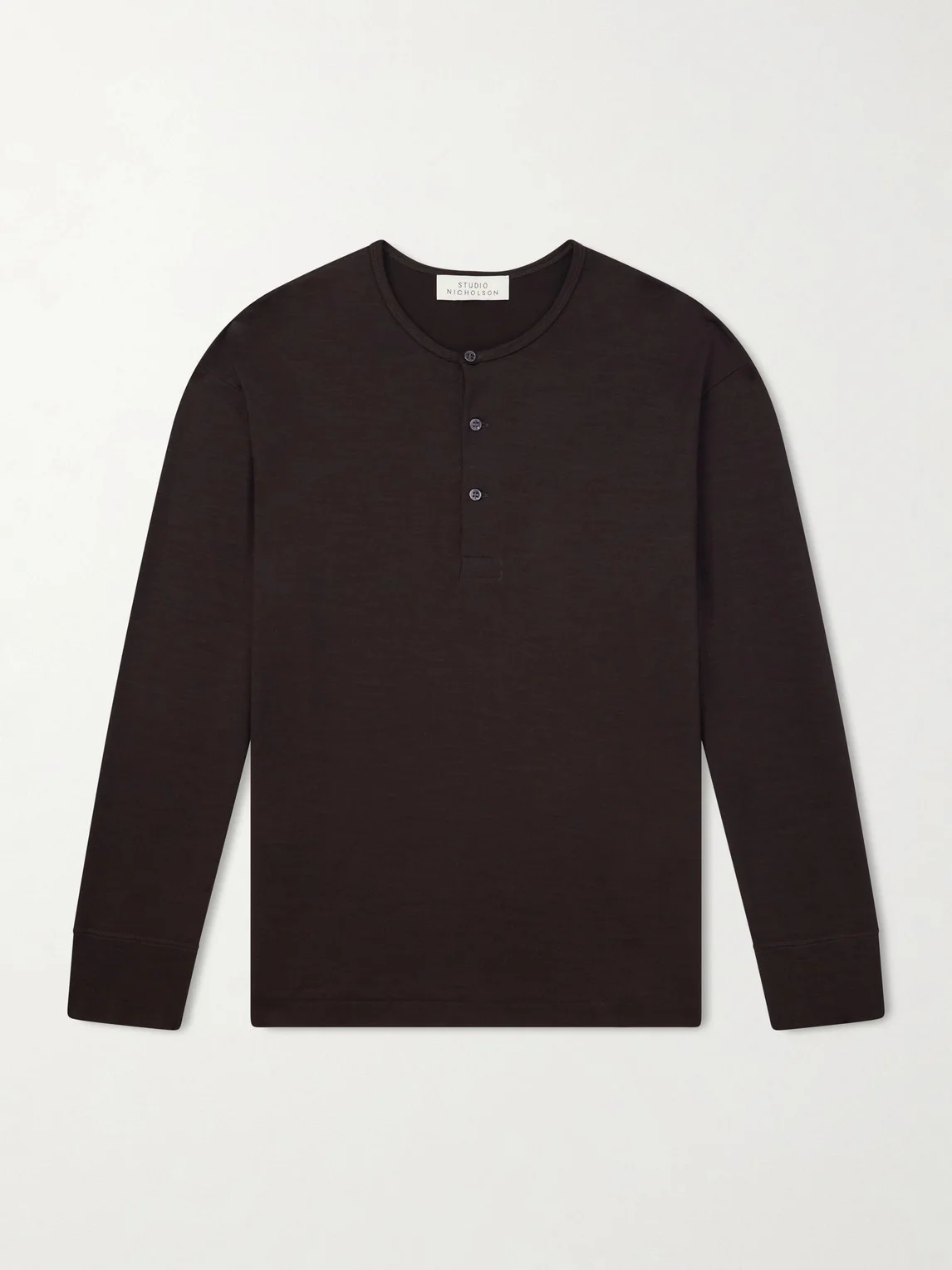 Cotton-Jersey Henley T-Shirt - 1