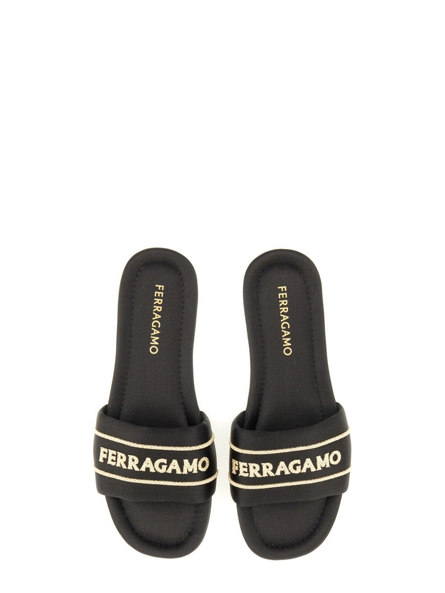 Ferragamo Women Slide Sandal With Logo - 5