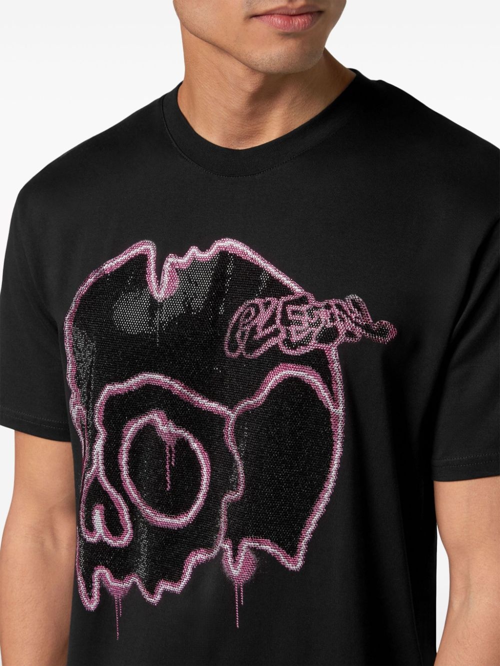 Dripping Skull cotton T-shirt - 4