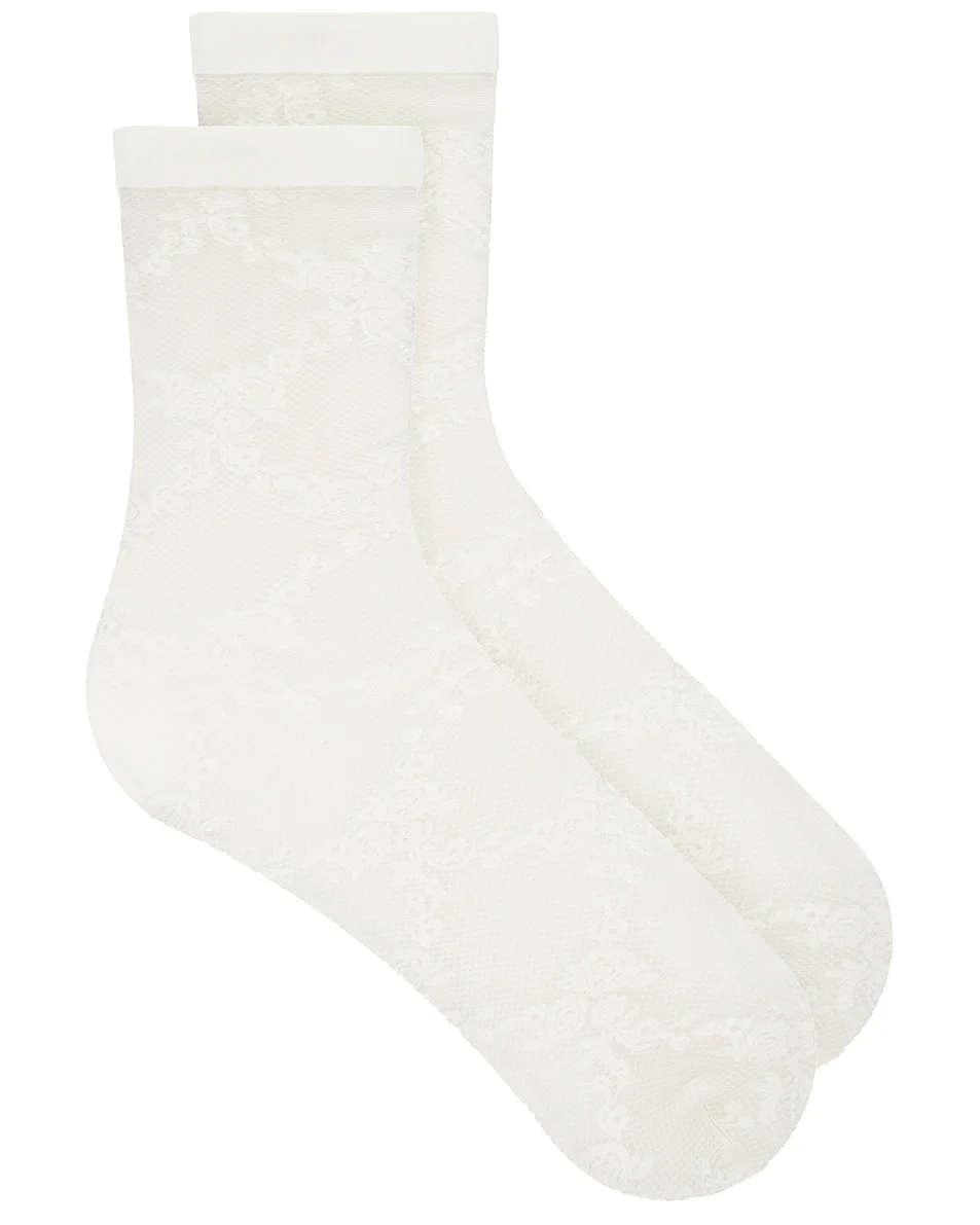 Floral Lace Socks - 1