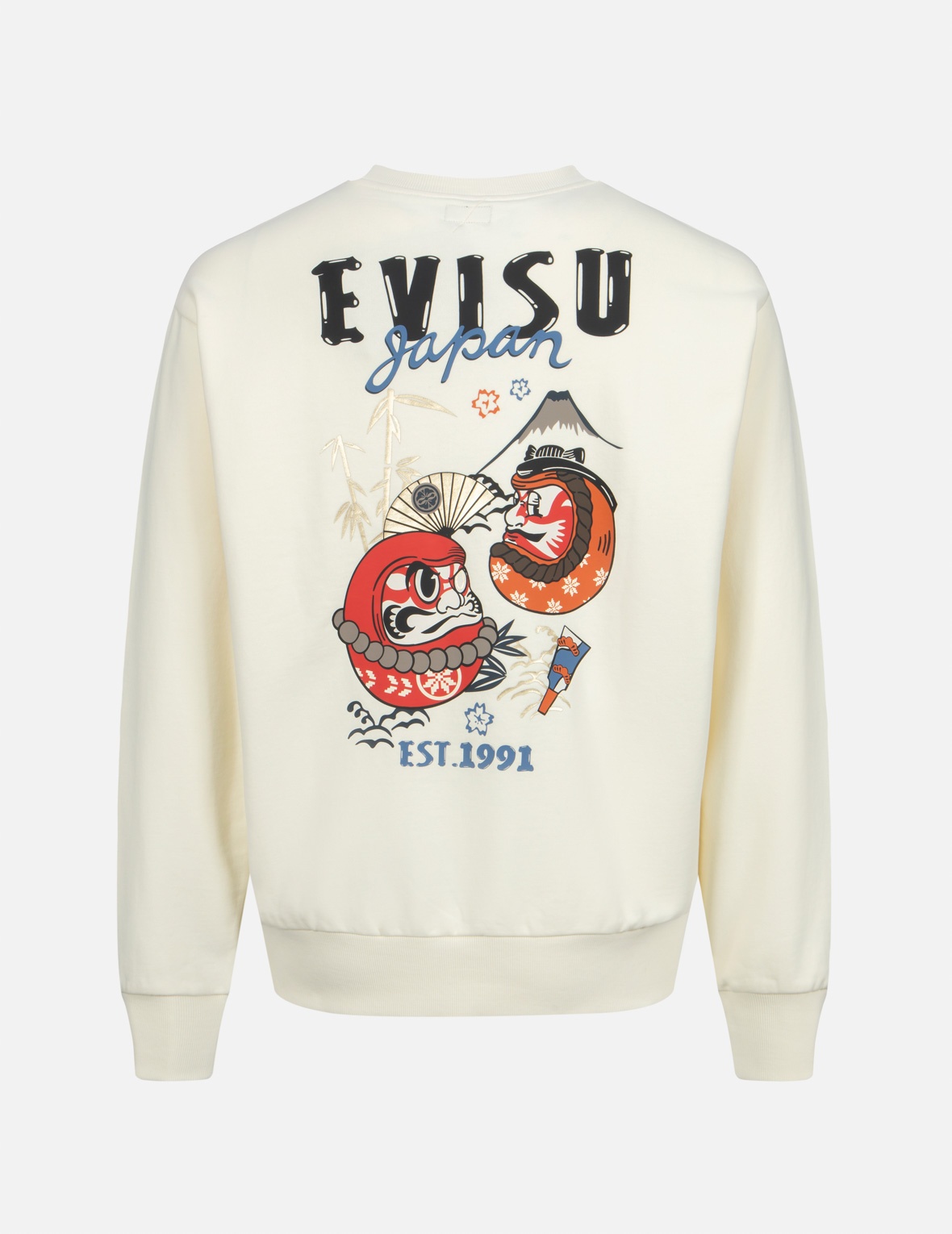 KUMADORI DARUMA PRINT RELAX FIT SWEATSHIRT - 2