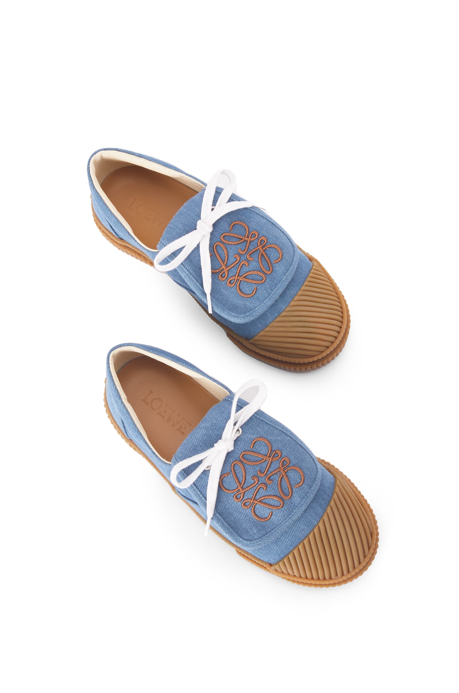 Flap sneaker in denim - 3