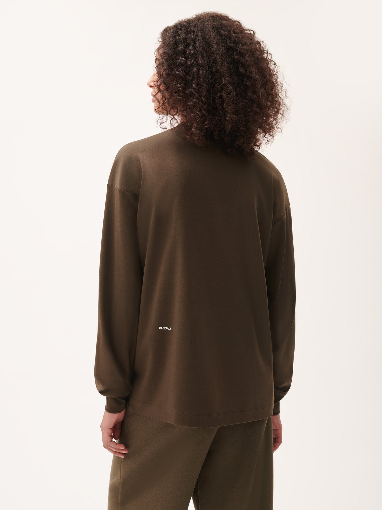 Womens DNA Long Sleeve T-Shirt - Cacoa Brown - 3