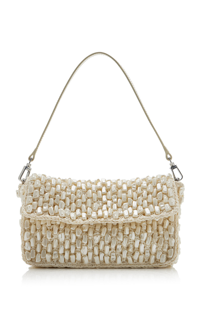 Timmy Shell-Detailed Crocheted Bag white 1