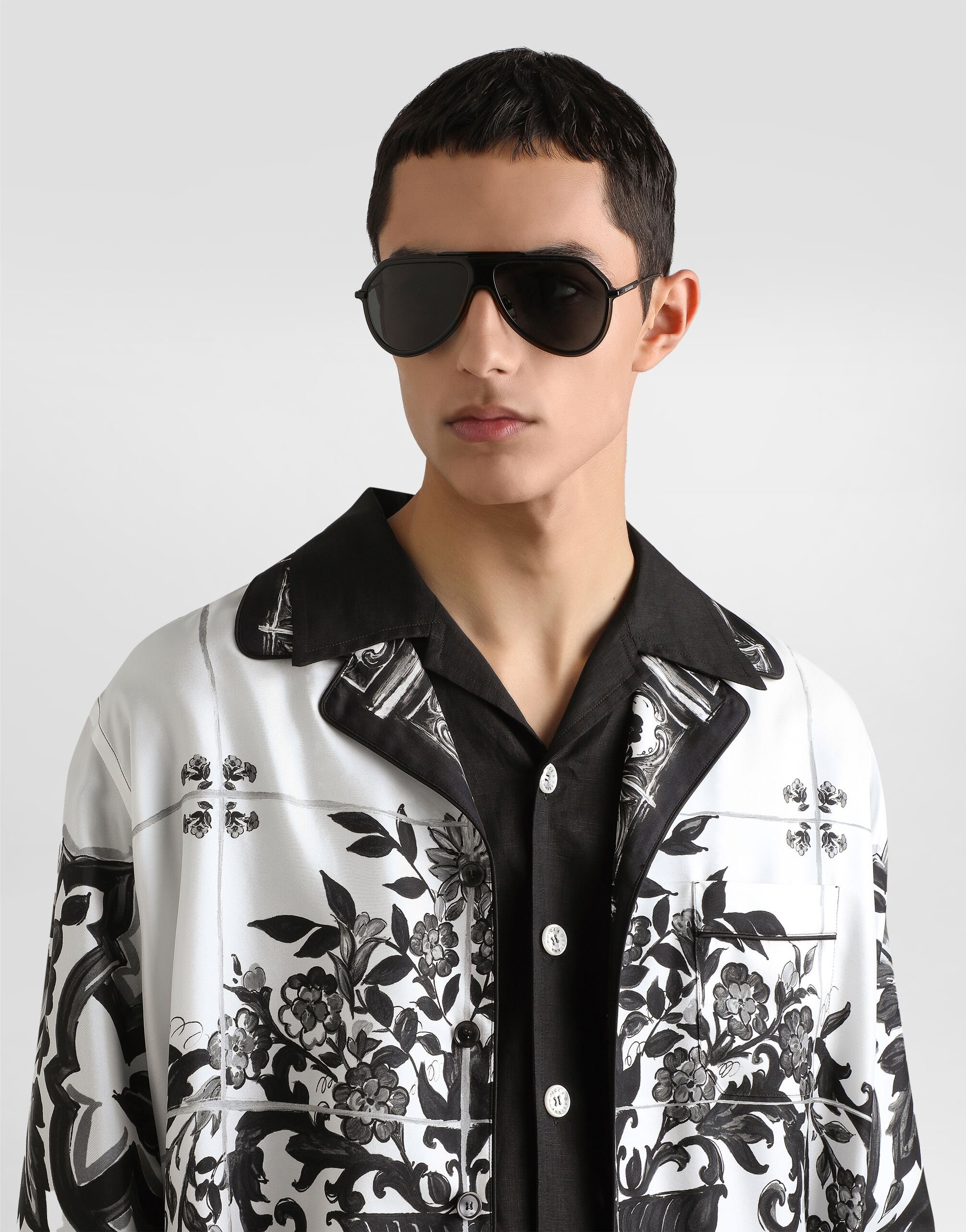 Majolica-print twill vanity shirt - 4