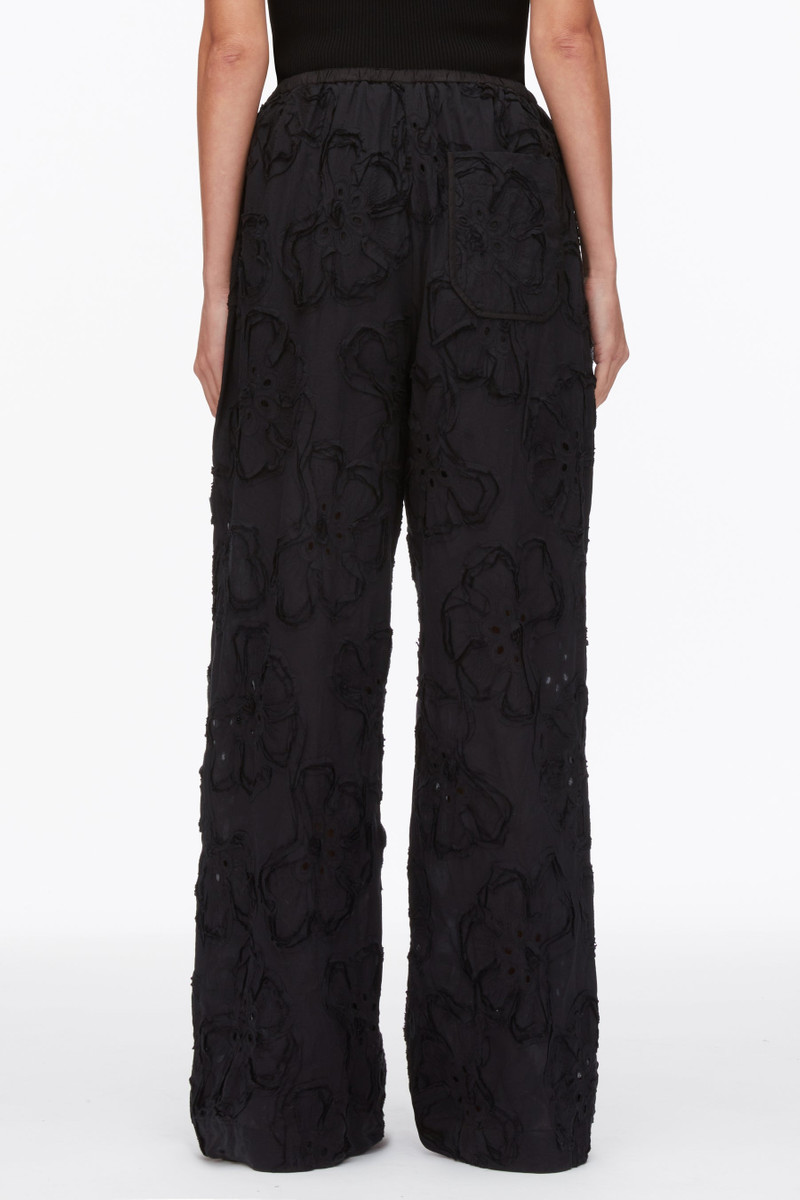 Embroidered Straight Leg Pull On Pants 5