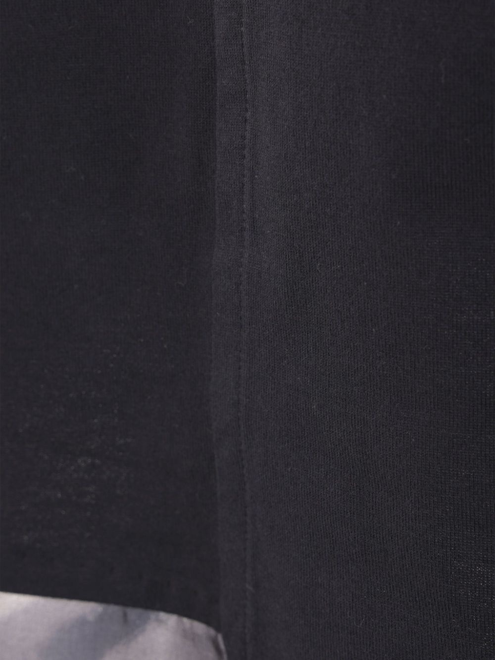 sheer-panelling drop-shoulder T-shirt - 4