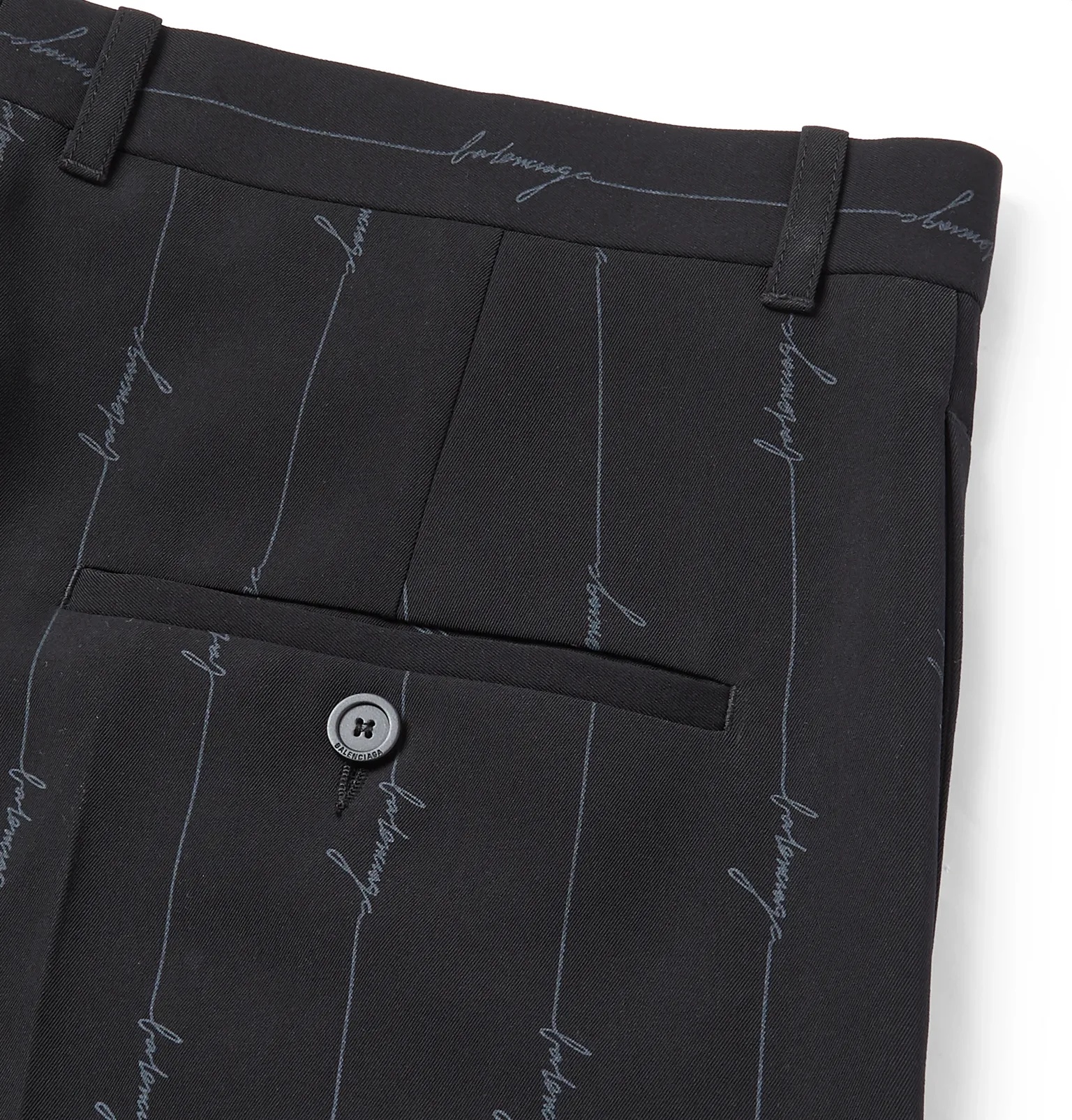 Logo-Print Twill Suit Trousers - 5