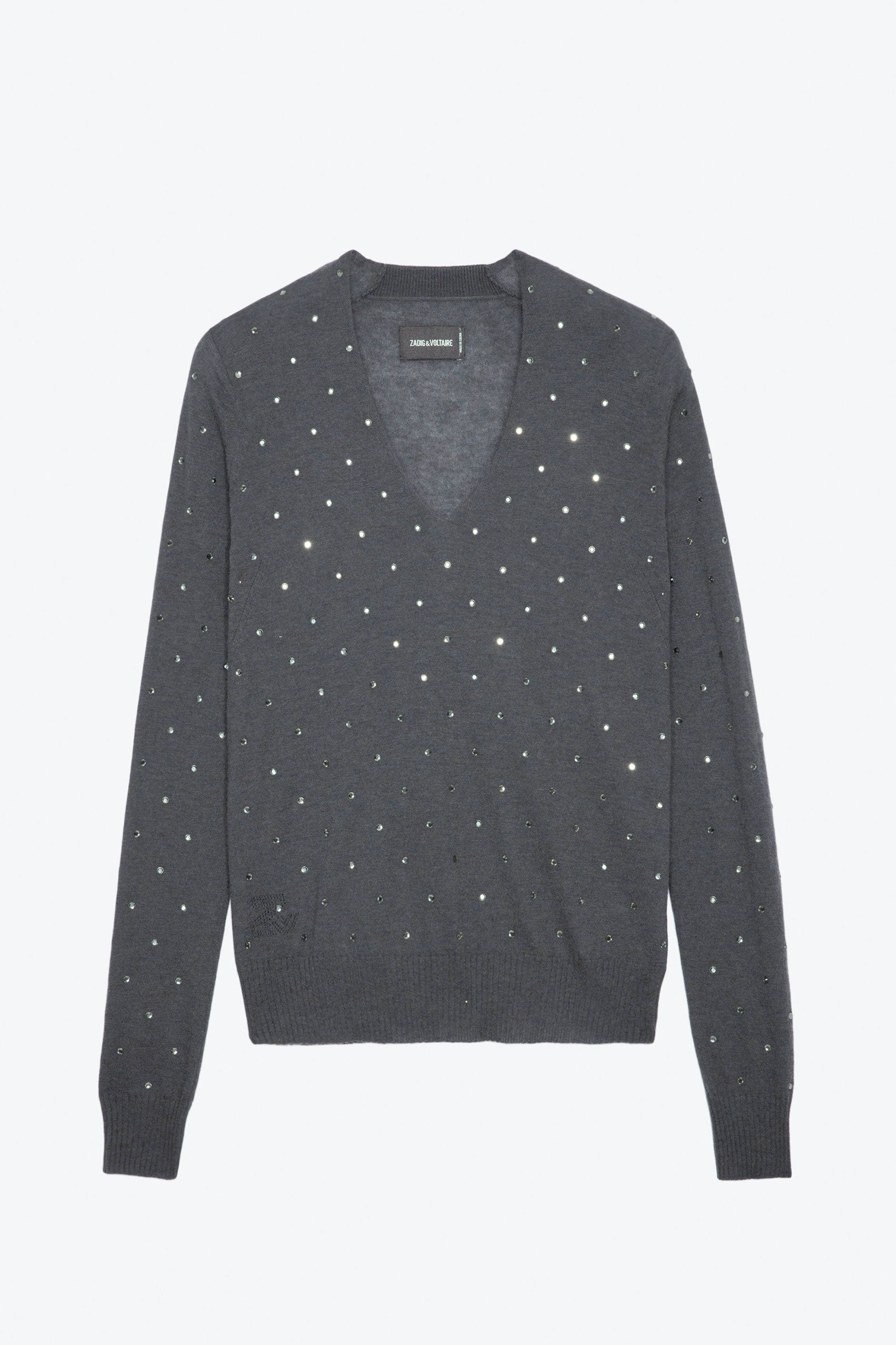 Elya Diamanté Cashmere Sweater - 1