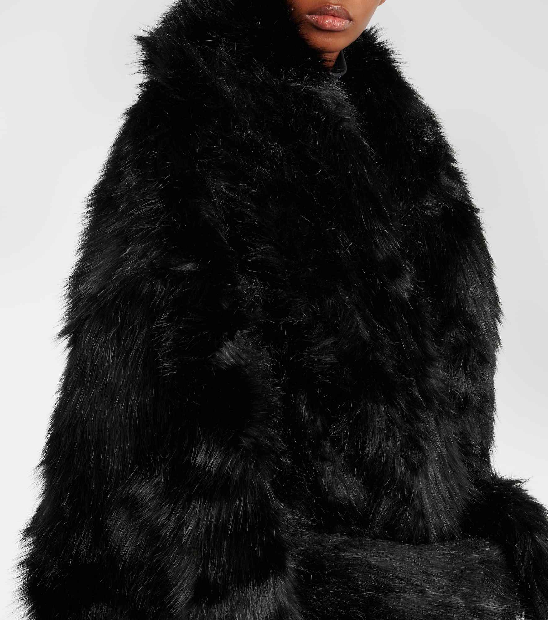 Vast faux fur coat - 4