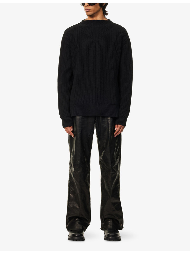 Rick Owens Fisherman Ribbed Wool Jumper outlook