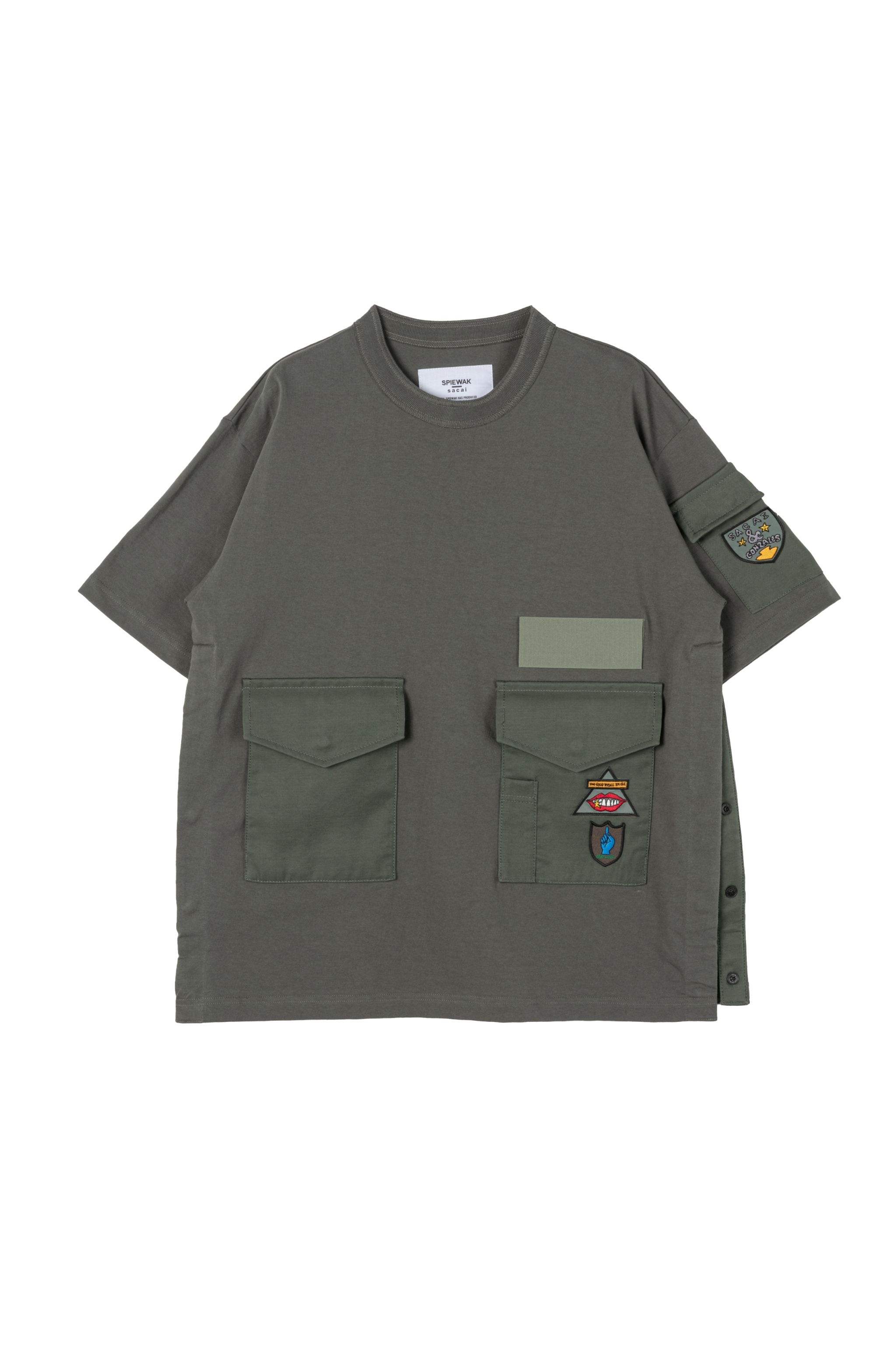 sacai x SPIEWAK Gonz Multi Patch Cotton Jersey T-Shirt - 3