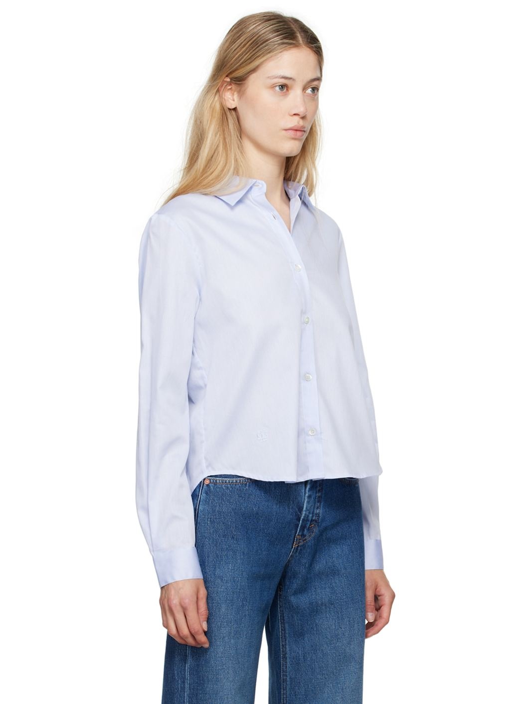 Blue & White Palmela Shirt - 2