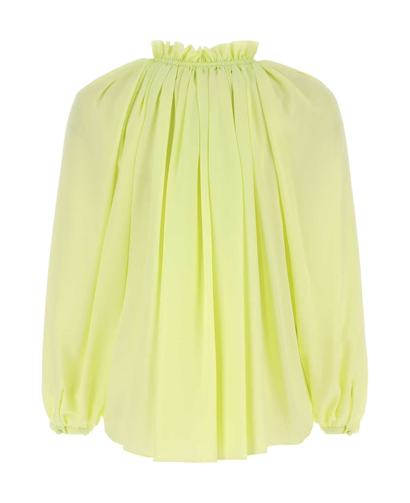 Fluo Yellow Polyester Blouse - 2
