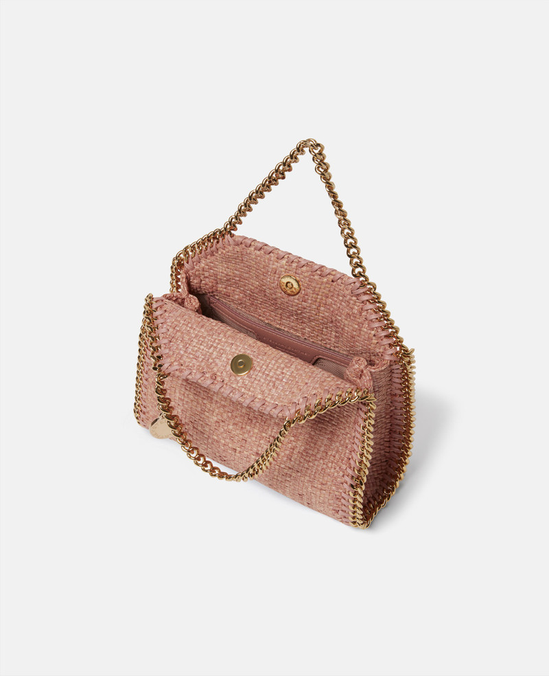 Falabella Tiny Woven Raffia Tote 4