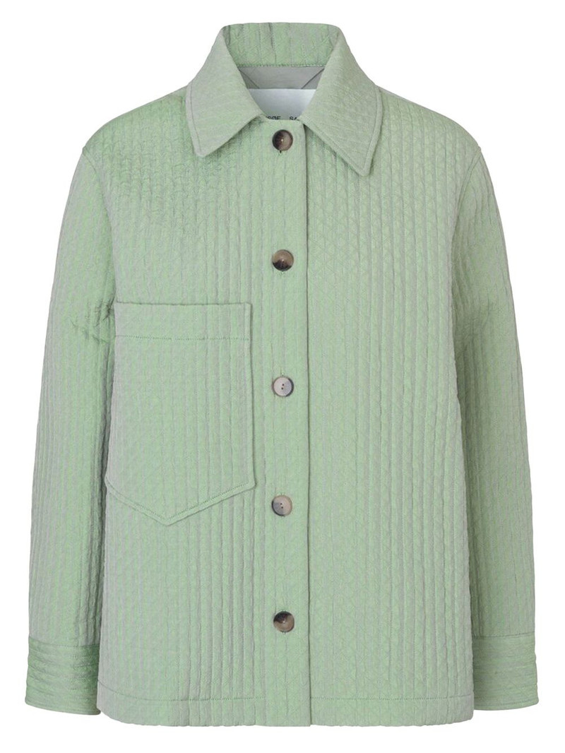 quilted-texture patch-pocket jacket 1