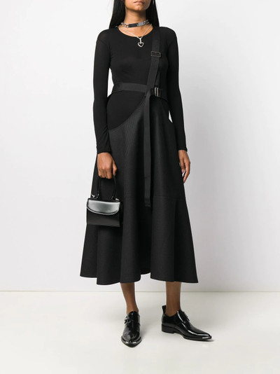 Junya Watanabe shoulder strap midi skirt outlook