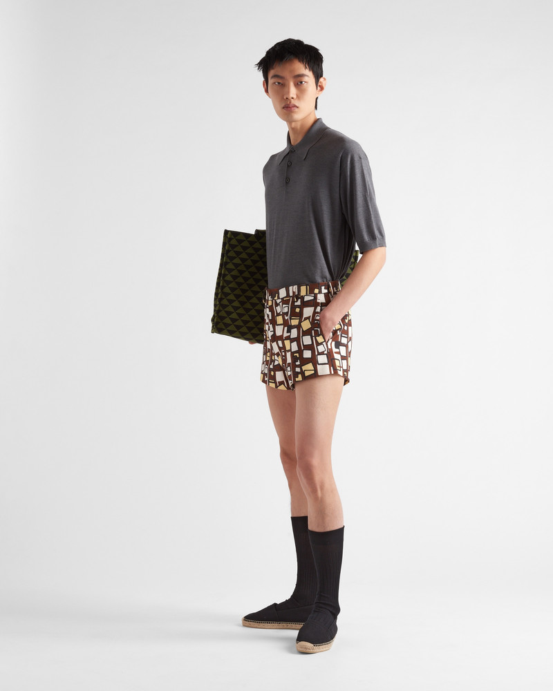 Prada Silk polo shirt outlook