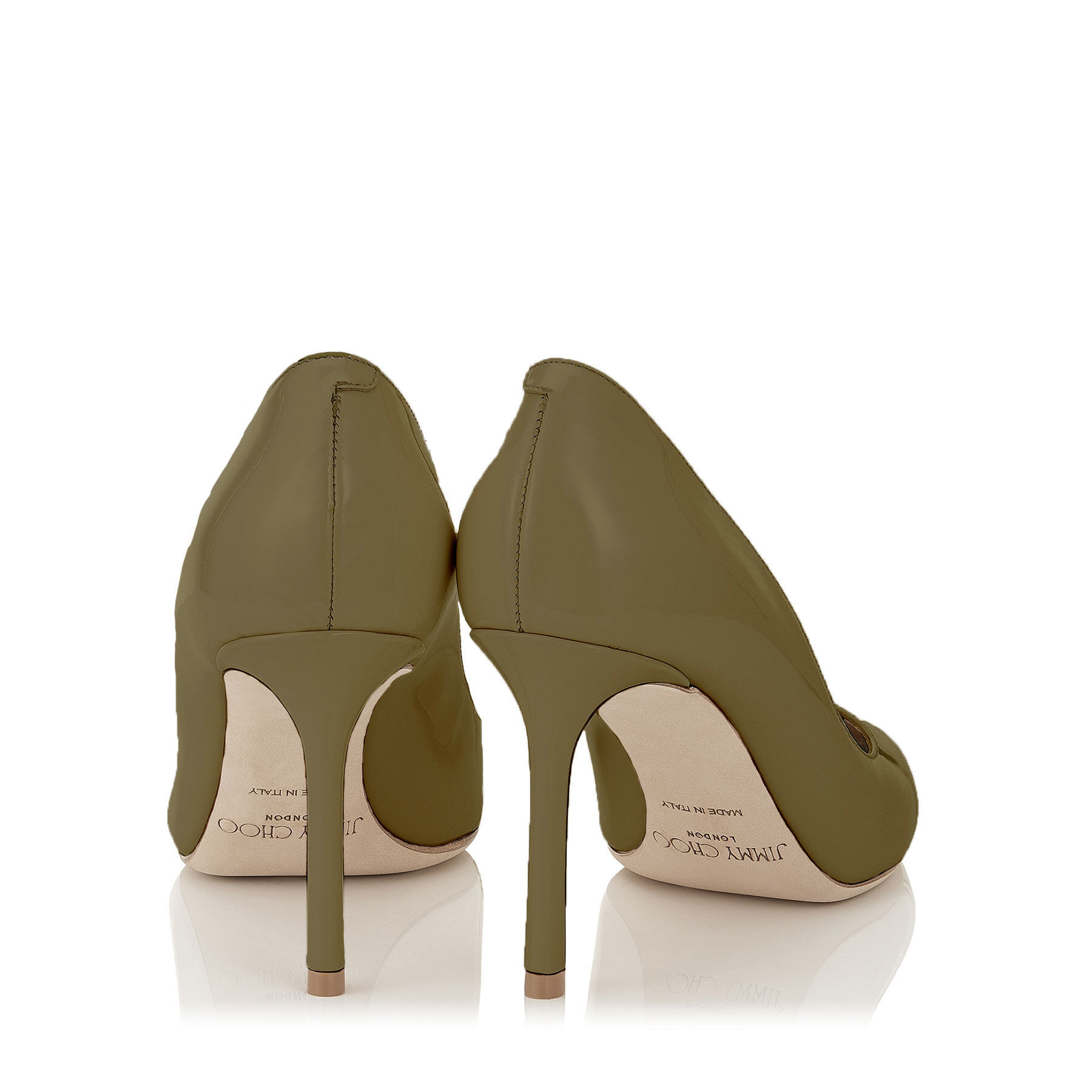 Romy 85
Caper Green Patent Leather Pumps - 3
