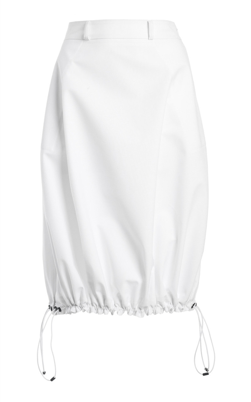Technical Tailored Balloon Skirt white 1