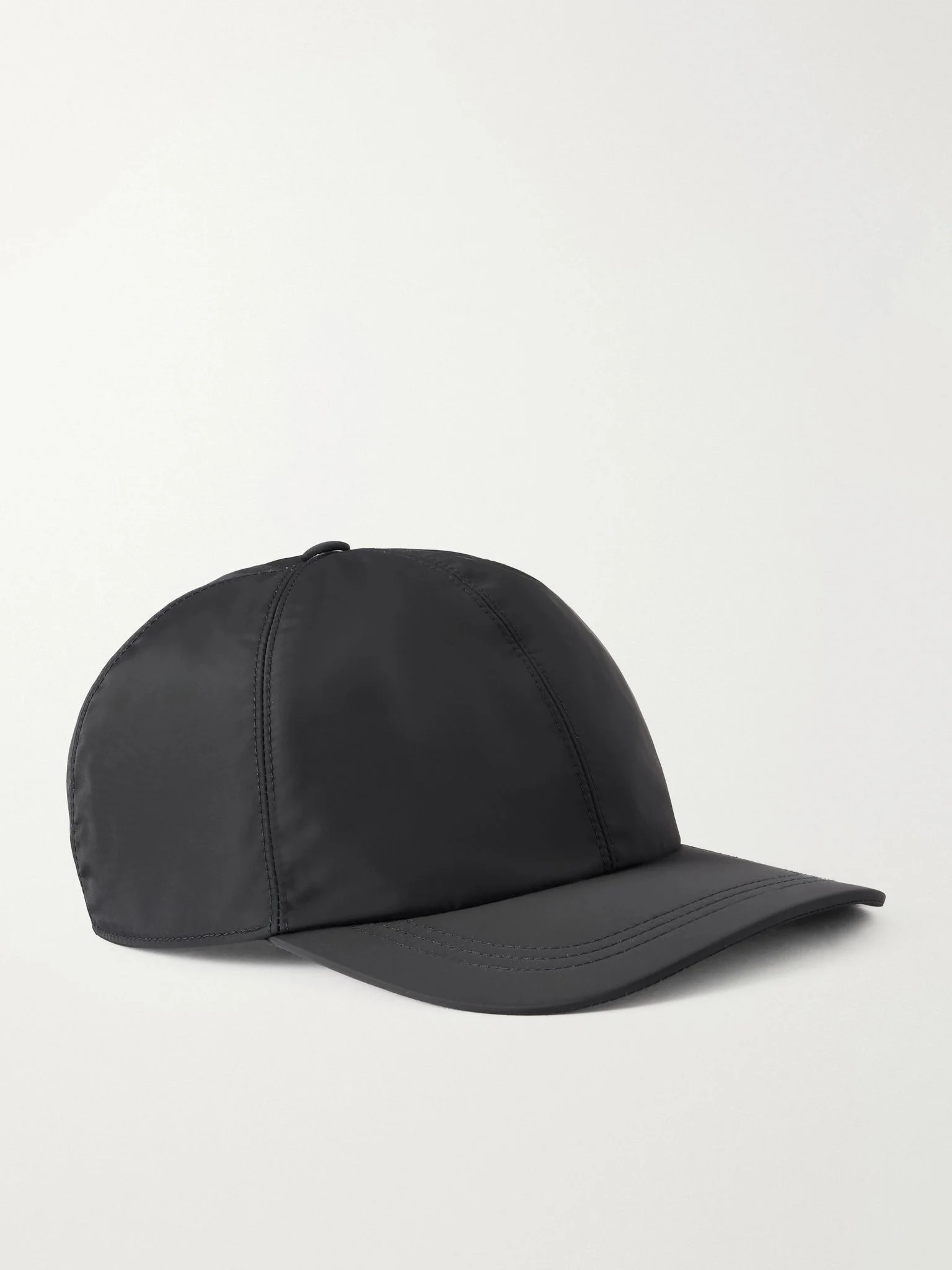 Logo-Appliquéd Shell Cap Black - 1