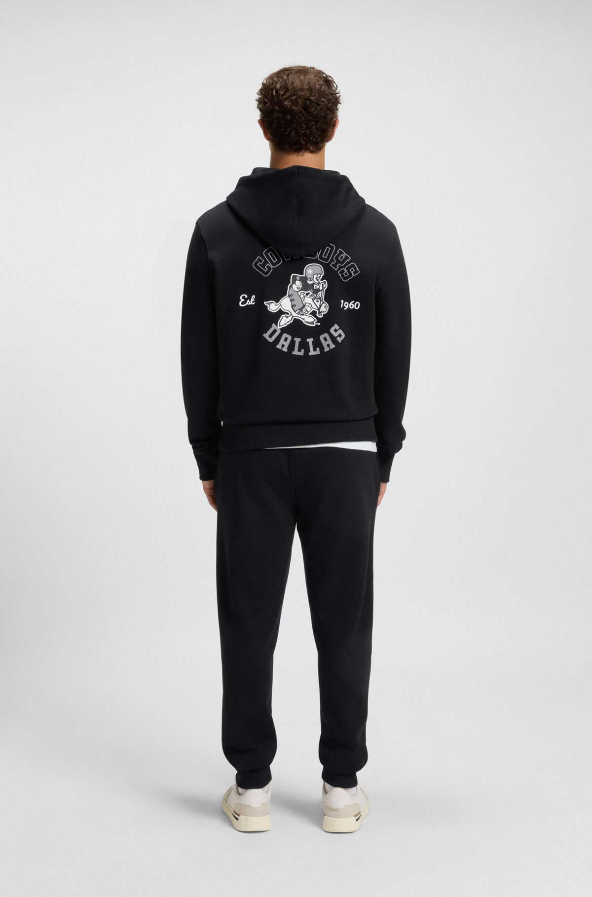 BOSS X DALLAS COWBOYS ZIP-UP HOODIE WITH ALTERNATIVE LOGO - 5