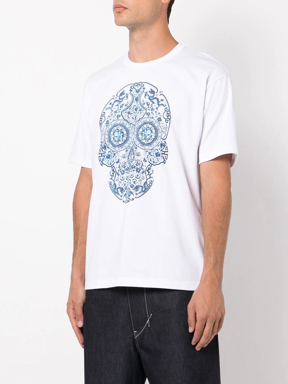 skull-print T-shirt - 3