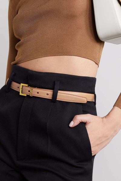 SAINT LAURENT Cassandre leather belt outlook