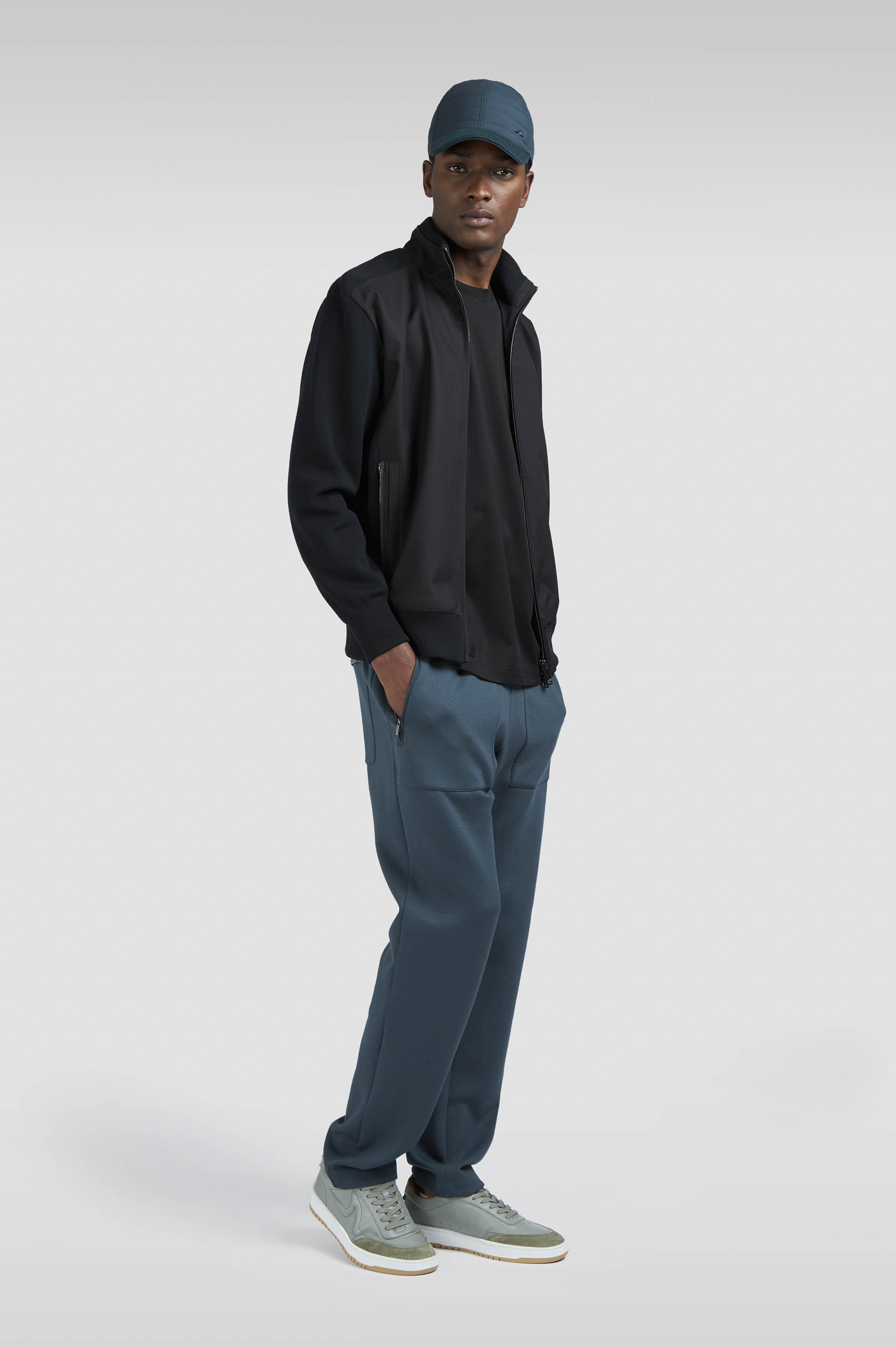 X-SOFT HYBRID ZIP-UP SWEATER IN SOFT COOL TOUCH WOOL AND TYPHOON® - 2