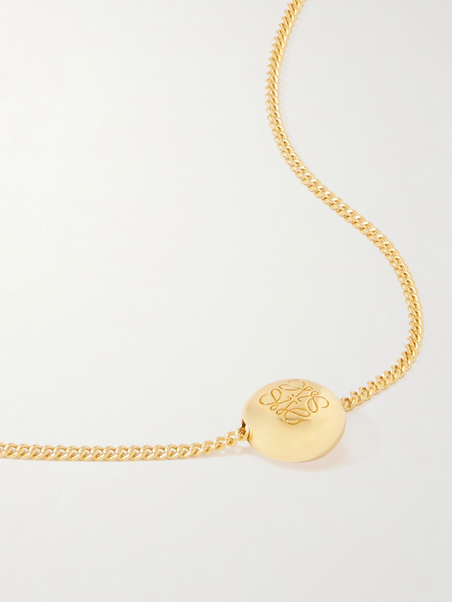 Anagram Pebble gold-tone necklace Gold - 1