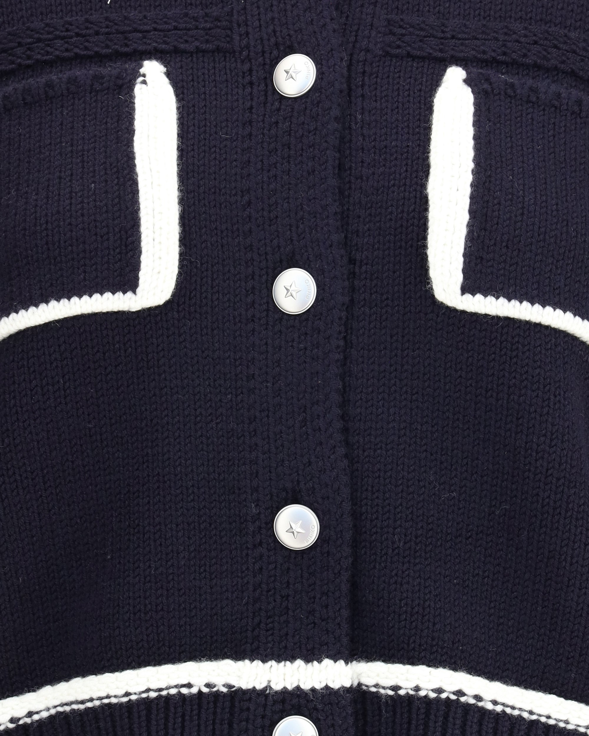 Cardigan with contrasting profiles - 3