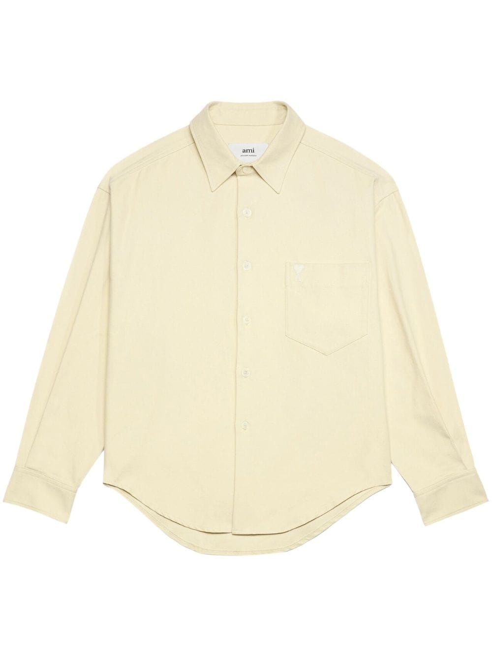 pocket long-sleeve cotton shirt - 1