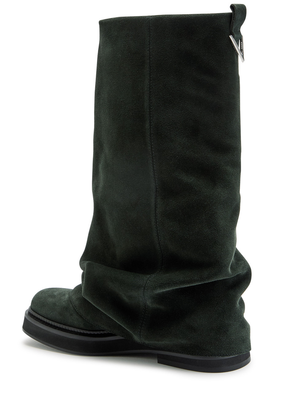 The Attico Robin Layered Suede Combat Boots - 2