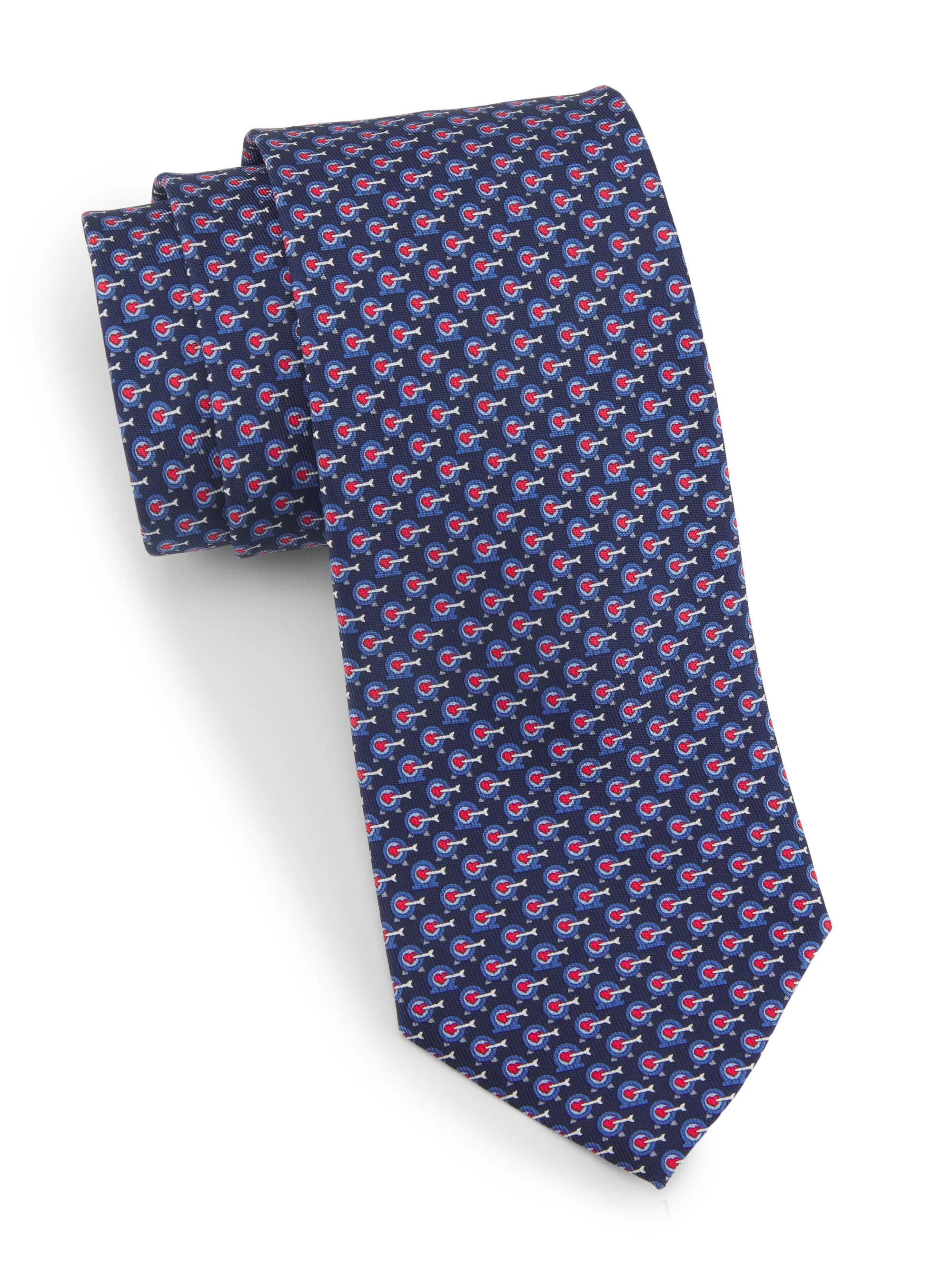 Men's Zum Silk Tie - Blue Scuro - 1