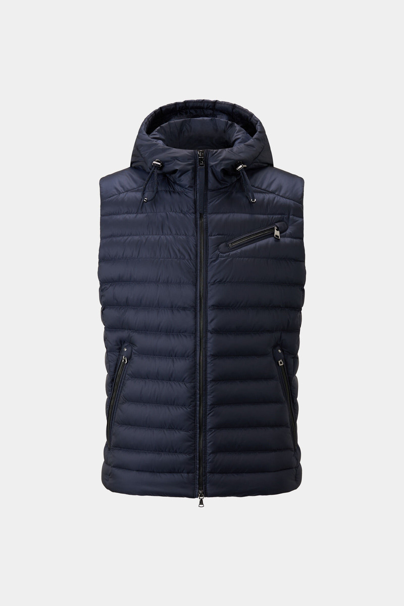 Lonne lightweight down vest in Navy blue 1