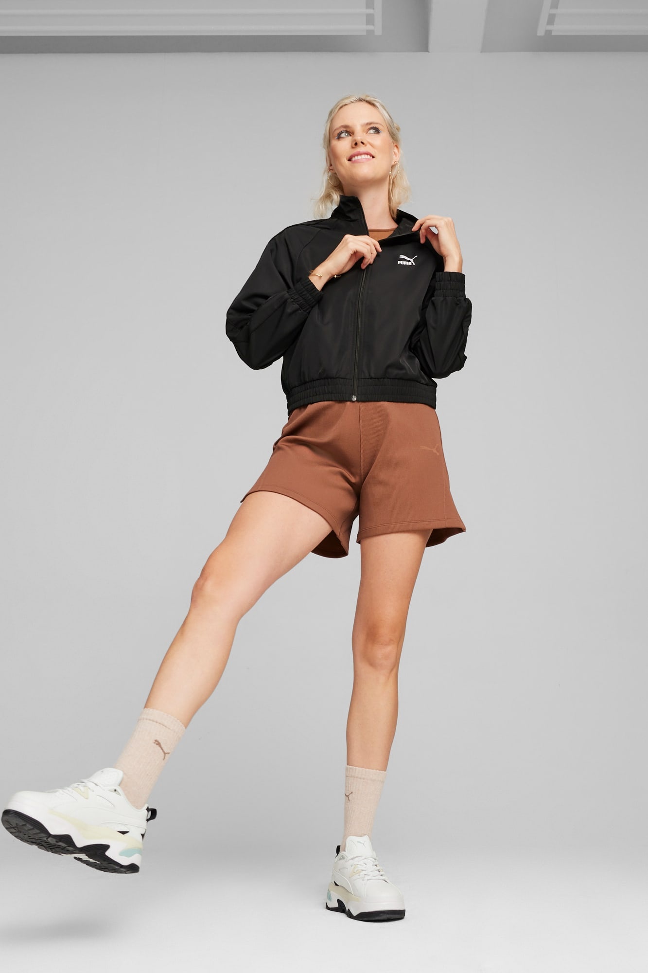 DARE TO Women's MUTED MOTION Flared Shorts - 4