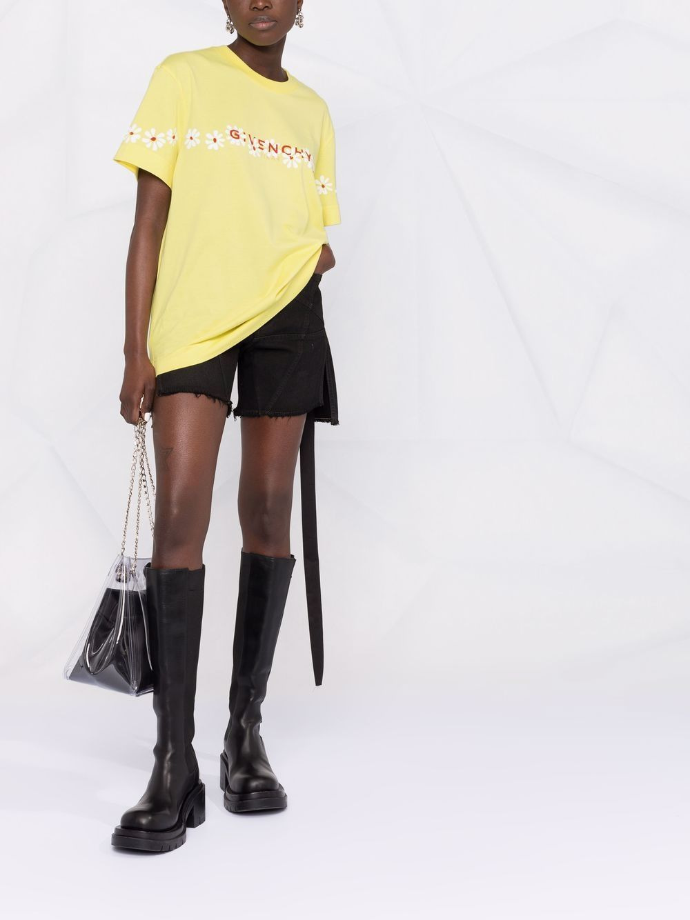 floral logo T-shirt - 2
