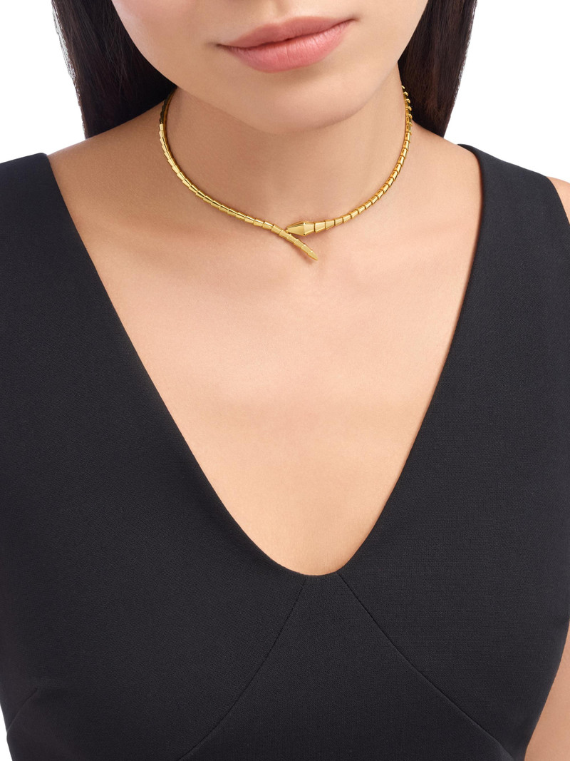 Women's Serpenti Viper 18K Gold Choker - Yellow Gold 4