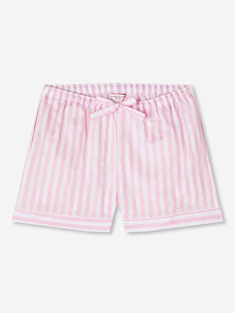 Women's Lounge Shorts Ledbury 56 Cotton Batiste Pink