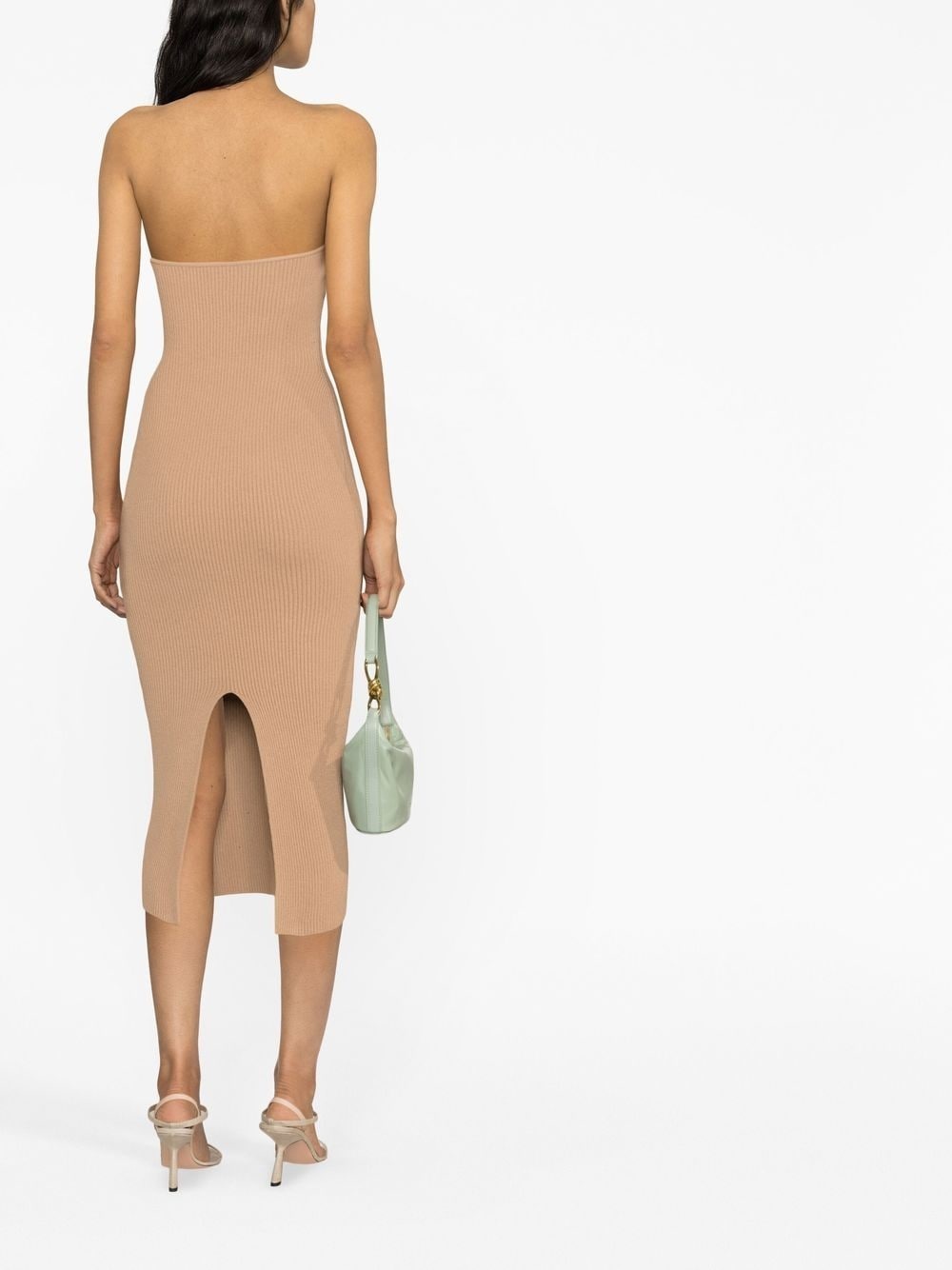 ribbed bodycon midi dress - 3