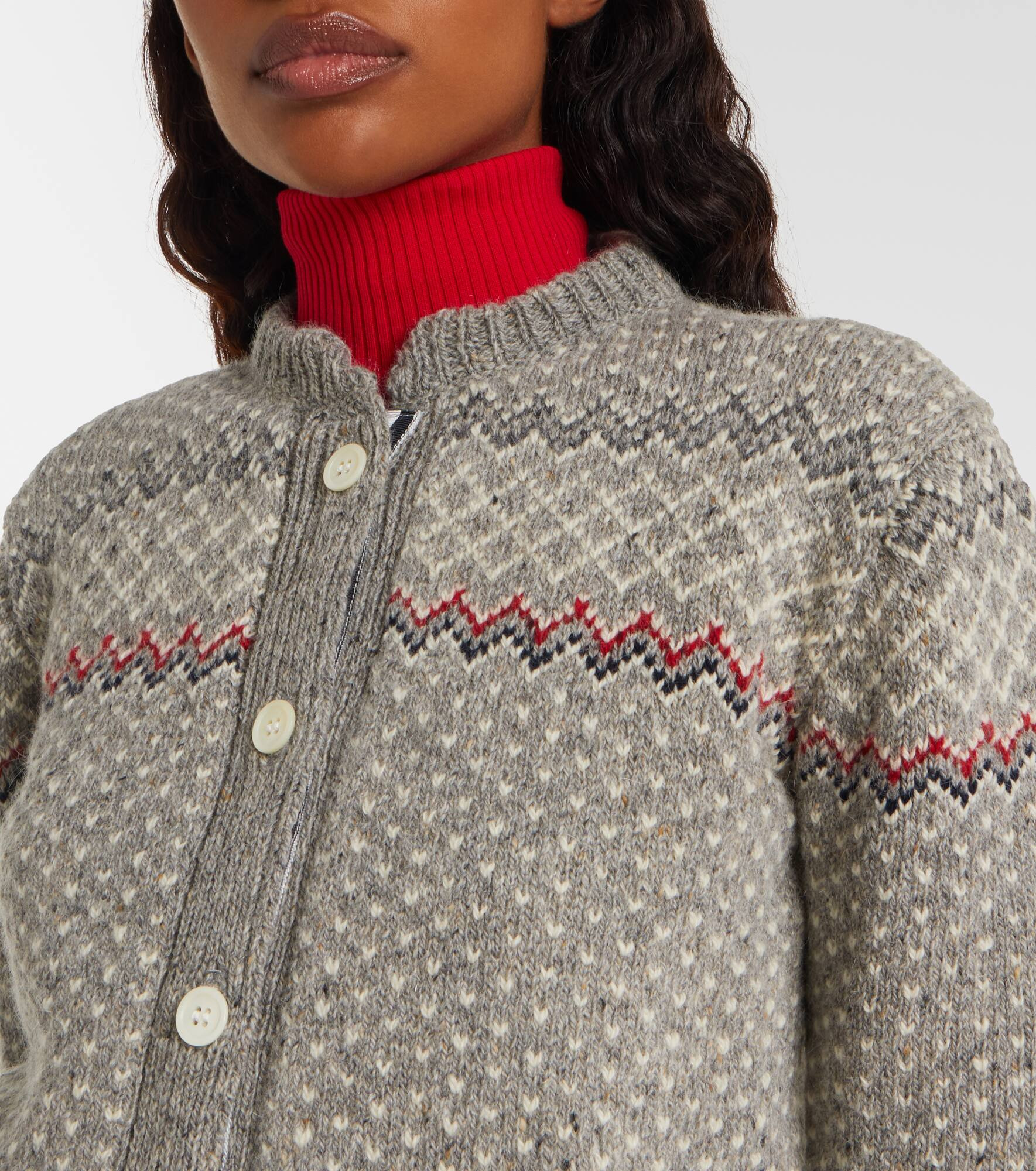 Wool and mohair cardigan - 4