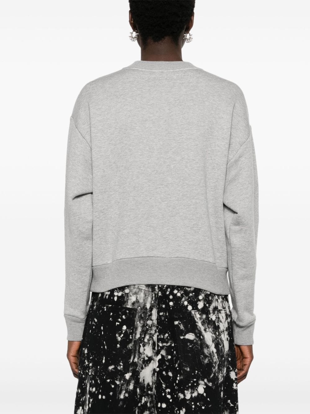 cut-out jersey sweatshirt - 4
