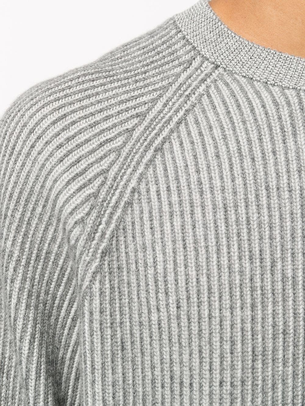 crew neck ribbed sweater - 5